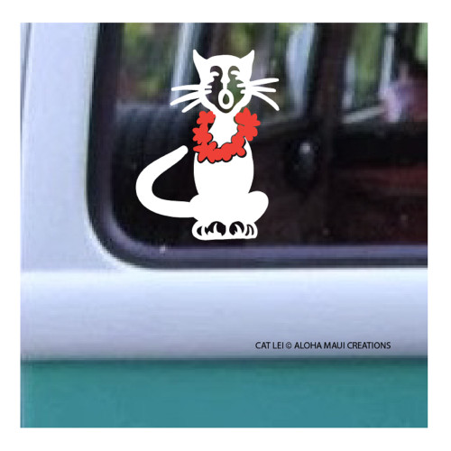 Size 4.25" x 3.25"
Cat Flower Lei©