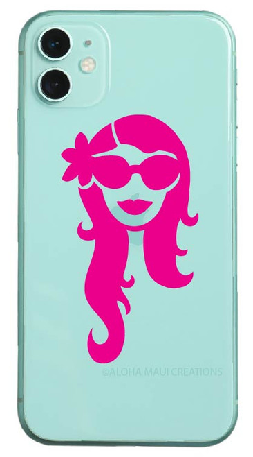 Girl Sunglasses© Mini Decal
Size 2.85" x 1.6"