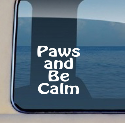 Size 4.25" x 3.45"
Paws and Be Calm©