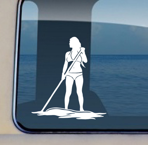 Paddle Board Lady Decal 622