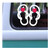 Flip Flop Flowers Decal 245