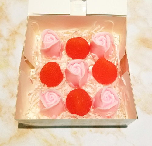 Roses & Strawberries Natural Soap Gift Set