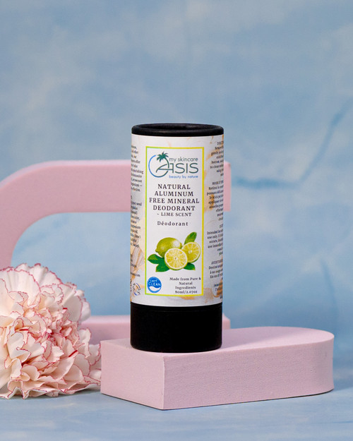 Natural Mineral Deodorant with magnesium, arrowroot powder, kaolin clay, and silica for long-lasting odor protection
