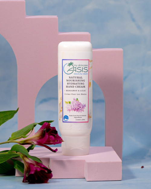 Natural Hydrating Hand Cream with Shea Butter, Avocado Oil, Camellia Seed Oil, Tucuma Butter, and Vitamin E for soft hydrated hands