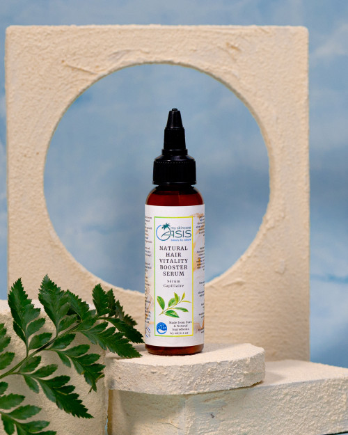 Natural Hair Growth Treatment Serum with Swiss Hair Growth Active, Hair Strength Active, Hyaluronic Acid, Niacinamide, Caffeine, and Rosemary Water for fuller-looking hair