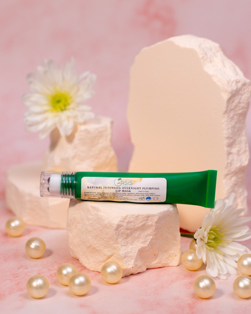 Natural Overnight Lip Repair Mask for dry, chapped, cracked, and aging lips. Intensive overnight treatment that deeply hydrates, smooths vertical lip lines, and helps restore soft, plump, healthy-looking lips.