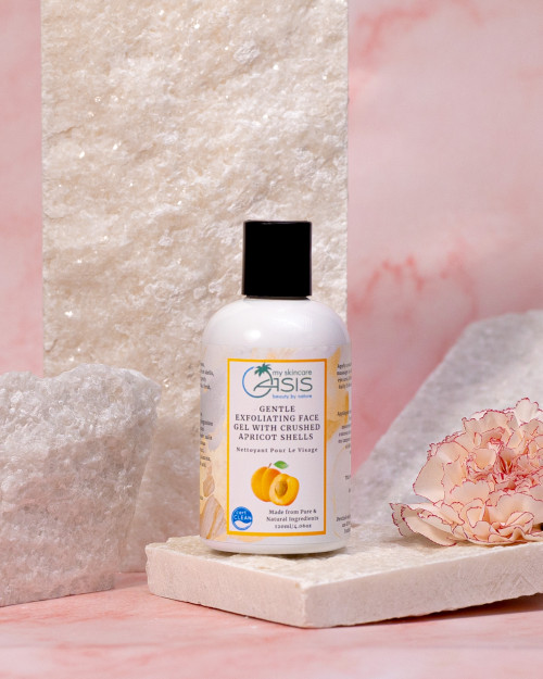 Natural Apricot & Botanical Enzyme Exfoliating Face Wash with apricot seed powder and botanical enzymes for gentle daily exfoliation and smoother, brighter-looking skin.