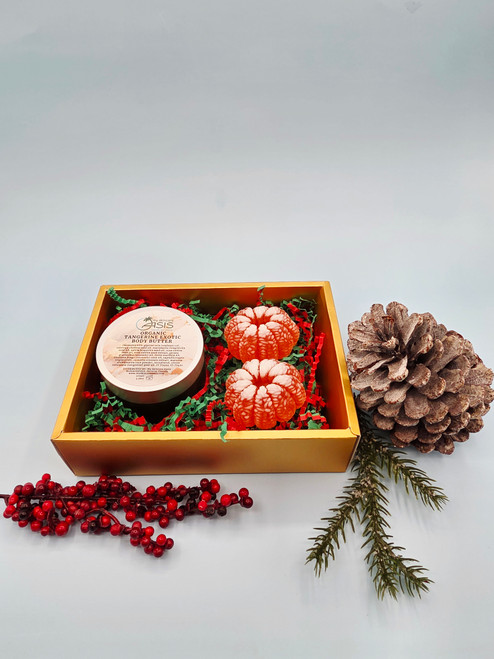 Organic Exotic Body Butter & Tangerines Gift Set