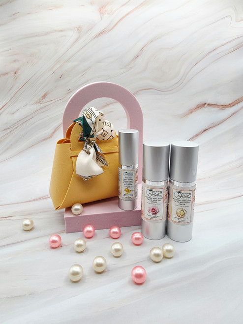 Natural Anti-Aging Face Creams Trio - Day, Night & Eye
