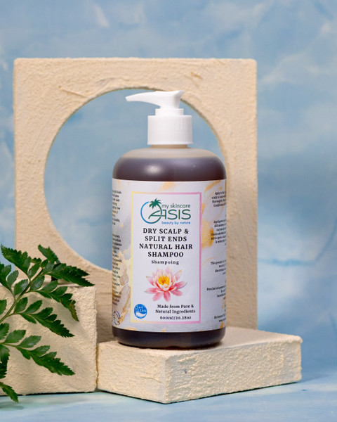 Natural Dry Hair Shampoo with Natural Moisturizing Factors, aloe vera, and keratin for dry, brittle hair, sulfate-free plant-based shampoo.
