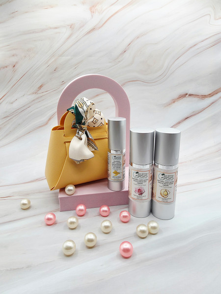 Natural Anti-Aging Face Creams Trio - Day, Night & Eye