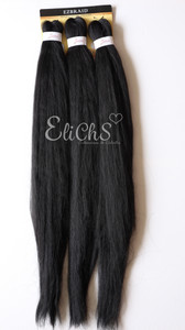 Cabello para trenzas Kanekalon Largo 36 color 1B Negro Natural  paquete con 3 piezas Cabello para trenzas Kanekalon Largo 36 color 1B Negro Natural  paquete con 3 piezas