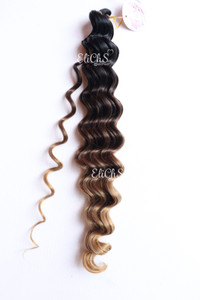 Cabello Deep wave para crochet o para trenzas color negro-cobre-rubio medio Cabello Deep wave para crochet o para trenzas color negro-cobre-rubio medio