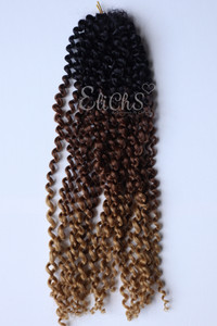 Cabello Para Croche Water Wave  largo 18 Color 1B3027 Cabello Para Croche Water Wave  largo 18 Color 1B3027