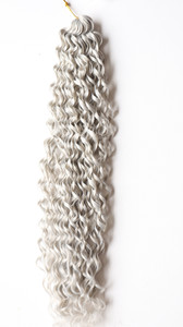 Cabello para trenzas y para Crochet Loose deep twist largo 24 Color Plata Cabello para trenzas y para Crochet Loose deep twist largo 24 Color Plata
