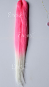 Cabello para trenzas Kanakekalon Premium Largo 28 color Rosa-Blanco Cabello para trenzas Kanakekalon Premium Largo 28 color Rosa-Blanco