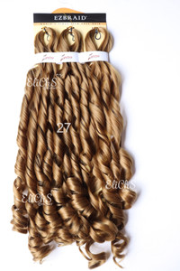 Cabello de seda para trenzas French curl Largo 22 color 27 Cabello de seda para trenzas French curl Largo 22 color 27