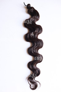Cabello para trenza o para crochet body wave largo 24 Color #4 castaño oscuro Cabello para trenza o para crochet body wave largo 24 Color #4 castaño oscuro