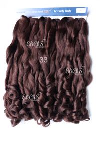 Cabello para trenzas Kanekalon 12x Color 33 Largo 22 Cabello para trenzas Kanekalon 12x Color 33 Largo 22