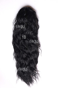 Cola de moño water Color 1B negro  Largo 20 pulgadas