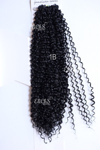 Cabello Para Crochet y para trenzas Jerry Curl Color #1B negro Cabello Para Crochet y para trenzas Jerry Curl Color #1B negro
