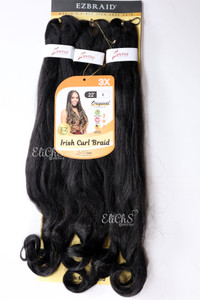 Cabello de seda para trenzas Irish curl Largo 22 color #2 Castaño bien oscuro Cabello de seda para trenzas Irish curl Largo 22 color #2 Castaño bien oscuro