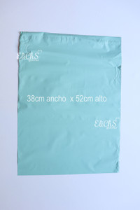 Bolsas para envío Biodegradable 50 unidades color verde tamaño 38cmx 52cm