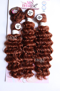 Cabello de seda 3 piezas Magic Deep wave color copper Cabello de seda 3 piezas Magic Deep wave color copper