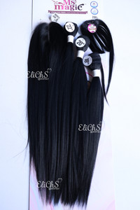 Cabello de seda 3 piezas Magic Lacio color 1B negro Cabello de seda 3 piezas Magic Lacio color 1B negro