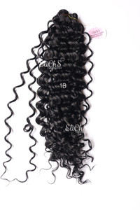 Cabello para crochet Orgánico de Bio proteina Bounce curl color #1B negro Cabello para crochet Orgánico de Bio proteina Bounce curl color #1B negro