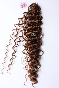 Cabello para crochet Orgánico de Bio proteina Bounce curl color #30 Cabello para crochet Orgánico de Bio proteina Bounce curl color #30