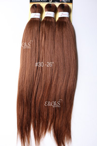 Cabello para trenzas 3 piezas largo 26 color #30 Cabello para trenzas 3 piezas largo 26 color #30