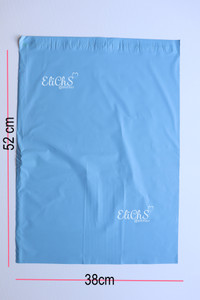 Bolsas para envío Biodegradable 50 unidades color Celeste tamaño 38cmx 52cm