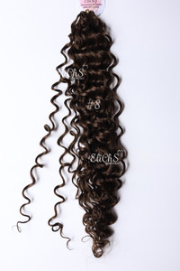 Cabello para crochet Orgánico de Bio proteina Bounce curl color #8 castaño Cabello para crochet Orgánico de Bio proteina Bounce curl color #8 castaño