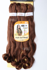 Cabello de seda para trenzas Irish curl Largo 22 color #30