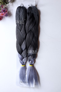 Cabello kanekalon premium color 1BPSBLUE Largo 24