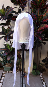 DURAG de saten color Blanco
