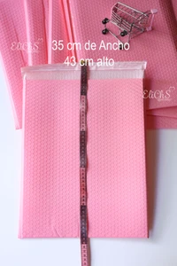 Bolsa para envíos Burbuja 35cm x 43cm+4cm Rosada 10 unidades
