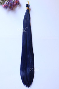 Cabello para trenzas de seda Bone largo 24 pulgadas color azul