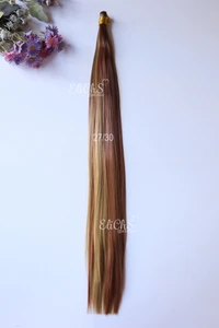 Cabello para trenzas de seda Bone Largo 24 pulgadas  color #27/30