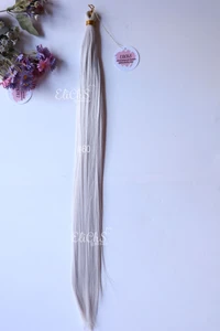 Cabello para trenzas de seda Bone largo 28 pulgadas color #60 platino