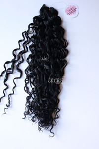 Cabello para crochet Orgánico de Bio proteina AIR wave color #1B negro