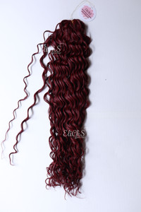Cabello para crochet Orgánico de Bio proteina AIR curl color #BG Borgoña