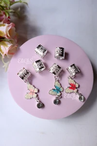Accesorio para cabello Mariposa Plateado 6 piezas