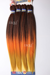 Cabello Kanekalon Premium Largo 26 color 3TORANGE Cabello Kanekalon Premium Largo 26 color 3TORANGE