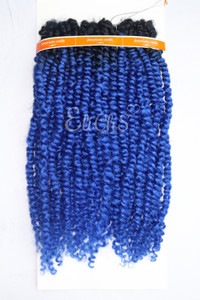 Cabello para Crochet Passion Twist color 1BAZUL
