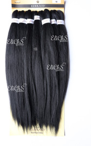 Cabello para trenzas Kanekalon premium 7 piezas  Largo 26 color 1B Negro Natural Cabello para trenzas Kanekalon premium 7 piezas  Largo 26 color 1B Negro Natural