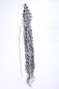 Cabello para crochet o para trenzas D curl Largo 32 color Gris Cabello para crochet o para trenzas D curl Largo 32 color Gris