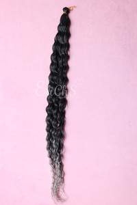 Cabello para crochet o para trenzas D curl Largo 32 color 1B/Gris Cabello para crochet o para trenzas D curl Largo 32 color 1B/Gris
