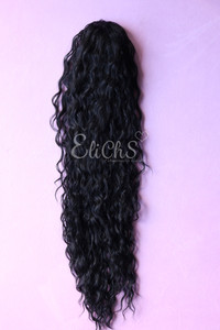 Cola de moño water wave Color 1B negro natural